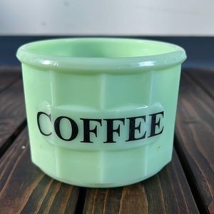 Jadeite “coffee” canister